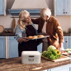 Delaware Broodtrommel Metaal 30 X 16 X 20,5 Cm Klapdeksel Ventilatiegaten -Dagelijkse Benodigdheden Verkoop 1200x1200 1460