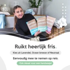 Zense Eco Wasmiddel Wasstrips - 72 Grote Wasbeurten - Lavendel - Wasmiddeldoekjes -Dagelijkse Benodigdheden Verkoop 1200x1200 149