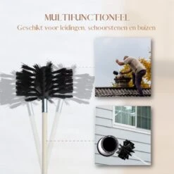 Waay Lifestyle Schoorsteenveegset - Schoorsteenborstel 6 Meter - Schoorsteenreiniger - Schrobborstels - Schoorsteenveger - Flexibele Steel - Geschikt Voor Boormachine - Wit -Dagelijkse Benodigdheden Verkoop 1200x1200 1565
