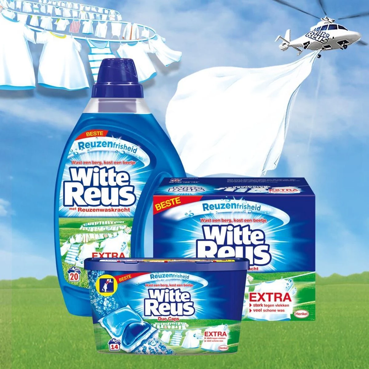 Witte Reus Waspoeder - Kwartaalverpakking - 65 Wasbeurten 9 Witte Reus Waspoeder - Kwartaalverpakking - 65 Wasbeurten - Afbeelding 9