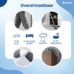 Woodoro Ragebol Uitschuifbaar Complete 9-Delige Set - Verstelbare Telescoopsteel - Plumeau - RVS - Zwart & Grijs -Dagelijkse Benodigdheden Verkoop 1200x1200 1578