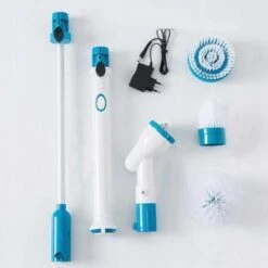 Merkloos Elektrische Schoonmaakborstel - Draadloos - 3 Opzetstukken - Oplaadbaar - Schrobber - Poetsmachine - Schoonmaak Middelen - Schoonmaak Borstel - Schrobborstel - Badkamer / Keuken - Poetsmachine - Polijstmachine - Reinigingsborstel -Dagelijkse Benodigdheden Verkoop 1200x1200 1595