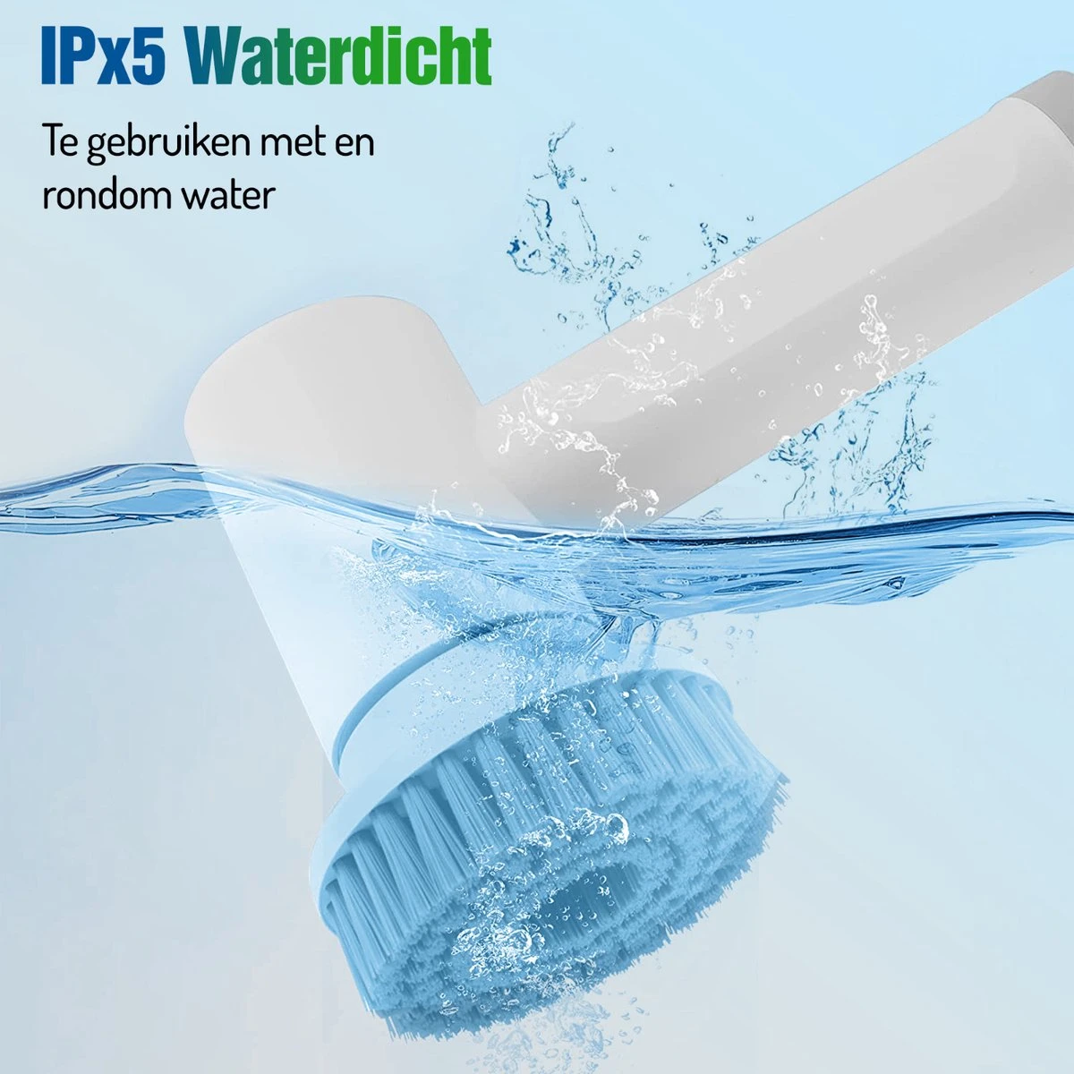 Elektrische Schoonmaakborstel - Schrobborstel - Handborstel - Schuurborstel - Schrobber - Badkamer - Toilet - Keuken 5 Elektrische Schoonmaakborstel - Schrobborstel - Handborstel - Schuurborstel - Schrobber - Badkamer - Toilet - Keuken - Afbeelding 5