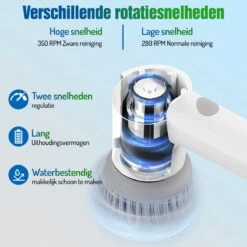 Elektrische Schoonmaakborstel - Schrobborstel - Handborstel - Schuurborstel - Schrobber - Badkamer - Toilet - Keuken 13 Elektrische Schoonmaakborstel - Schrobborstel - Handborstel - Schuurborstel - Schrobber - Badkamer - Toilet - Keuken -Dagelijkse Benodigdheden Verkoop 1200x1200 1629