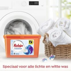 Robijn Stralend Wit 3 In 1 Wascapsules Speciaal Voor De Witte Was - 40 Wasbeurten Kwartaalbox 16 Robijn Stralend Wit 3 In 1 Wascapsules Speciaal Voor De Witte Was - 40 Wasbeurten Kwartaalbox -Dagelijkse Benodigdheden Verkoop 1200x1200 226