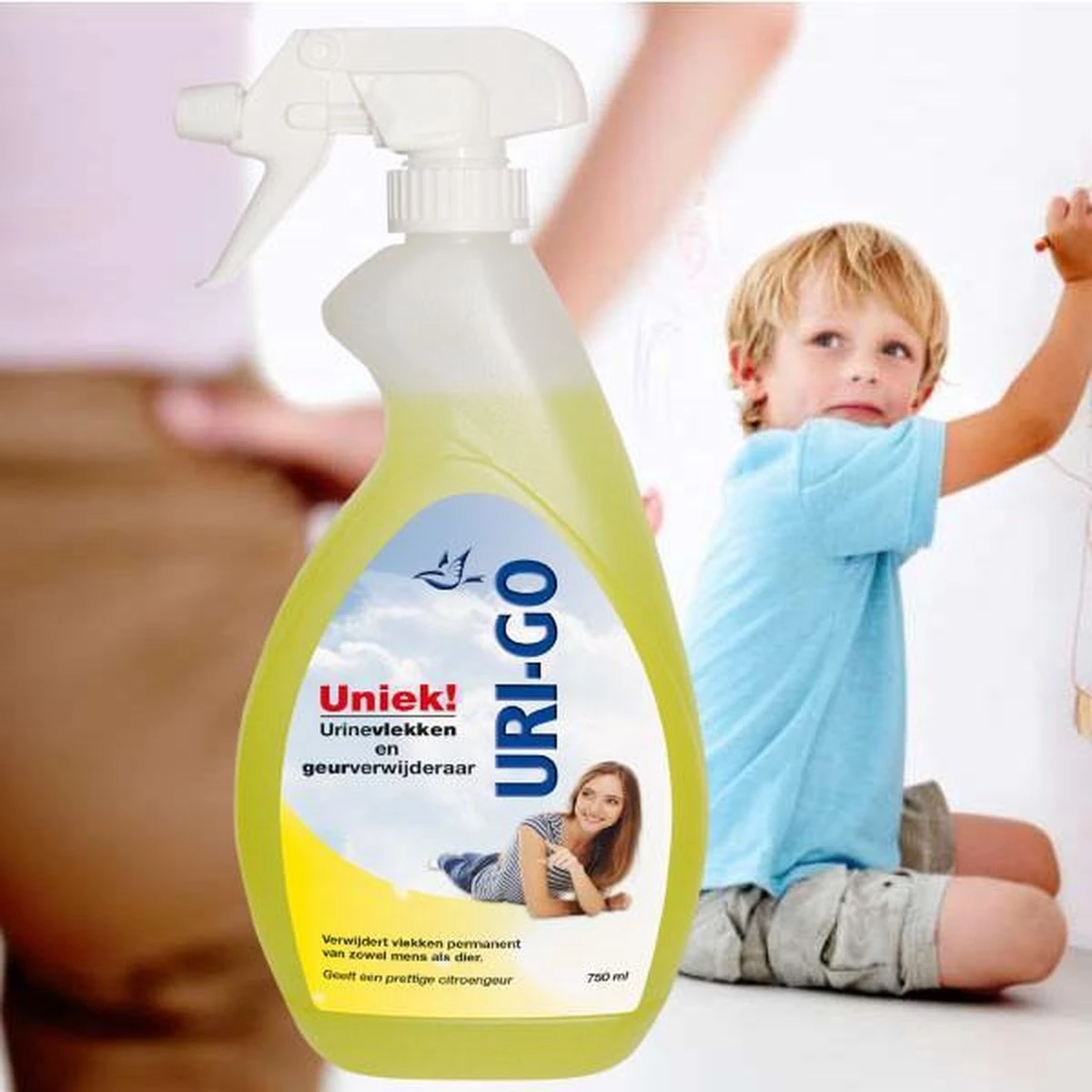 Uri-Go Urinevlek En Geur Verwijderaar 2 Uri-Go Urinevlek En Geur Verwijderaar - Afbeelding 2