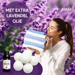 Merkloos Droger Ballen XL 6 Stuks Inclusief Lavendelolie – Zero Waste Dryer Balls - Duurzaam – Wasverzachter – Herbruikbare Drogerballen – Droogt De Was Sneller – Tiny Panda -Dagelijkse Benodigdheden Verkoop 1200x1200 407