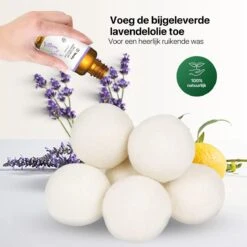 Tenify 6 XL Drogerballen + Extra Lavendel Olie - Wasbollen - Duurzaam - Schaapswol - Wasverzachter - Wasdrogerballen - Herbruikbare Droogballen - Energie Besparen 14 Tenify 6 XL Drogerballen + Extra Lavendel Olie - Wasbollen - Duurzaam - Schaapswol - Wasverzachter - Wasdrogerballen - Herbruikbare Droogballen - Energie Besparen -Dagelijkse Benodigdheden Verkoop 1200x1200 412
