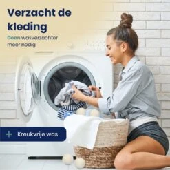 Wooly Drogerballen - 6 Wasdroger Ballen - Duurzaam - Wol - Herbruikbare Wasballen - Wasbol - Wasverzachter -Dagelijkse Benodigdheden Verkoop 1200x1200 425