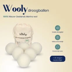 Wooly Drogerballen - 6 Wasdroger Ballen - Duurzaam - Wol - Herbruikbare Wasballen - Wasbol - Wasverzachter -Dagelijkse Benodigdheden Verkoop 1200x1200 427