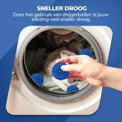 Roegaarden Drogerballen - Wasbollen - 6 Stuks - Siliconen - Sneller Droog - Anti-kreuk -Dagelijkse Benodigdheden Verkoop 1200x1200 429