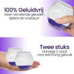 BluGo Doseerbol 2 Stuks - Wasbollen - Doseerdop - Drogerballen - Wasballen - Wasmiddel - Herbruikbaar - Maataanduiding - 150ml -Dagelijkse Benodigdheden Verkoop 1200x1200 471