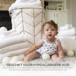 Merino Wollen Drogerballen XL - 10 Stuks - Herbruikbare Wasballen - Natuurlijke Wasverzachter - Wasbollen - Dryer Balls - Duurzame Nieuw-Zeelandse Droogballen -Dagelijkse Benodigdheden Verkoop 1200x1200 502