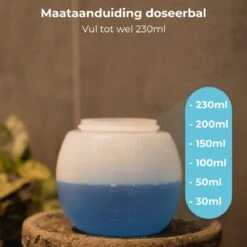FAVE Doseerbol - Wasbollen - Drogerbollen - Transparant - Doseerdop - 230ml - 2 Stuks - Inclusief E-book -Dagelijkse Benodigdheden Verkoop 1200x1200 534