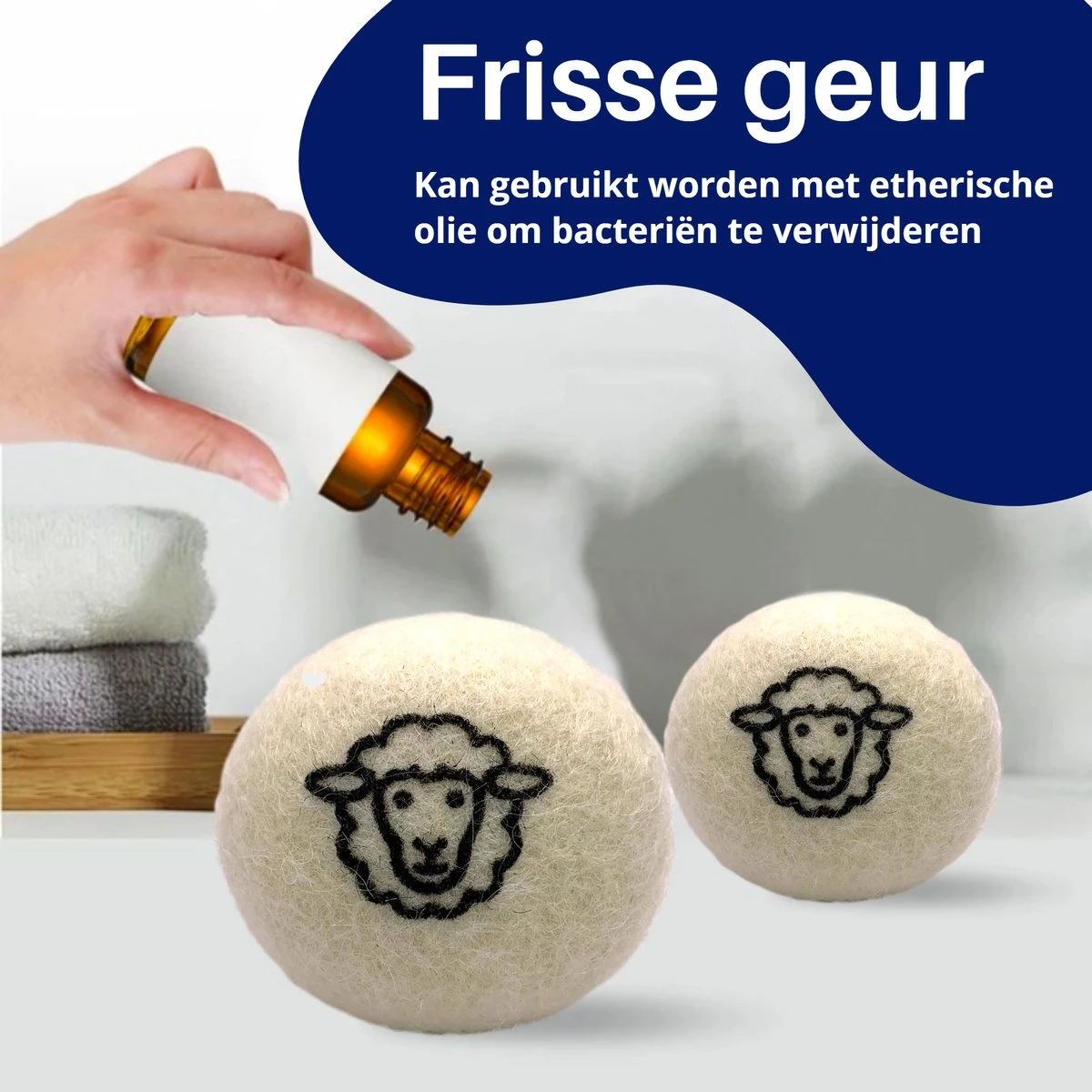 Waspakket - 6 Drogerballen - 2 Wasbollen - Maatschepje - Wasdoekje - Doseerbol - Wasbol - Doseerbollen 3 Waspakket - 6 Drogerballen - 2 Wasbollen - Maatschepje - Wasdoekje - Doseerbol - Wasbol - Doseerbollen - Afbeelding 3