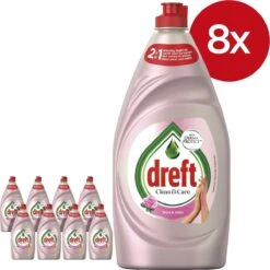 Dreft Clean & Care Rose & Satin Afwasmiddel - 8x780ml - Voordeelverpakking 14 Dreft Clean & Care Rose & Satin Afwasmiddel - 8x780ml - Voordeelverpakking -Dagelijkse Benodigdheden Verkoop 1200x1200 567