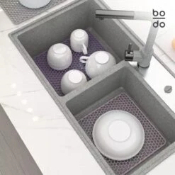 BODO Gootsteenmat Siliconen Donker Grijs - 34.5 X 34.5 Cm - Keuken Accessoires - Gootsteen Beschermer - Onderzetters Siliconen - Anti Kras 13 BODO Gootsteenmat Siliconen Donker Grijs - 34.5 X 34.5 Cm - Keuken Accessoires - Gootsteen Beschermer - Onderzetters Siliconen - Anti Kras -Dagelijkse Benodigdheden Verkoop 1200x1200 769