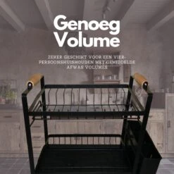 Afdruiprek - Zwart/ Met Flexibele Water Afvoer/ Borden, Pannen Bestek/ RVS/ Lichtgewicht/ Lekbak/ Luxe Uitvoering 9 Afdruiprek - Zwart/ Met Flexibele Water Afvoer/ Borden, Pannen Bestek/ RVS/ Lichtgewicht/ Lekbak/ Luxe Uitvoering -Dagelijkse Benodigdheden Verkoop 1200x1200 801