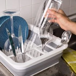 Amazy Afdruiprek Opvouwbaar & Bpa-vrij - Afdruiprek Voor Het Drogen Van Bestek, Borden, Glazen & Flessen - Afdruipmat In Grijs-wit Van Kunststof & Silicone Voor Gootsteen, Spoelbakken, Keuken 8 Amazy Afdruiprek Opvouwbaar & Bpa-vrij - Afdruiprek Voor Het Drogen Van Bestek, Borden, Glazen & Flessen - Afdruipmat In Grijs-wit Van Kunststof & Silicone Voor Gootsteen, Spoelbakken, Keuken -Dagelijkse Benodigdheden Verkoop 1200x1200 811