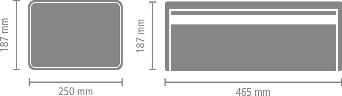Brabantia Broodtrommel - Met Klepdeksel - Matt Steel Fingerprint Proof / Matt Black 7 Brabantia Broodtrommel - Met Klepdeksel - Matt Steel Fingerprint Proof / Matt Black - Afbeelding 7