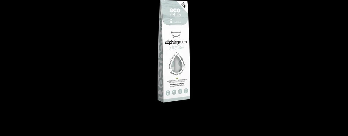 SophieGreen White Pearl Badkamerreiniger 3x2 Navullingen (=6x750 Ml) 2 SophieGreen White Pearl Badkamerreiniger 3x2 Navullingen (=6x750 Ml) - Afbeelding 2