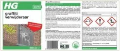 HG Graffitiverwijderaar - 600ml - Krachtig En Veilig - Biologisch Afbreekbaar -Dagelijkse Benodigdheden Verkoop 1200x513