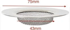 JvB - Gootsteen Zeef 2 Stuks RVS Buitenmaat 7.5 Cm Binnenmaat 4,3 Cm - Zeef - Gootsteen - Haar Opvanger Haar Vanger - Vuil Tegenhouden -Dagelijkse Benodigdheden Verkoop 1200x519 1