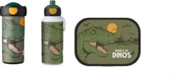 Mepal DINO Lunchset 3 Delig Voordeelset Broodtrommel, Pop-up Beker En Schoolbeker