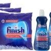 Finish Zout Vaatwaszout 3 Kg + Finish Glansspoelmiddel 3 Stuks