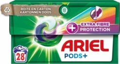 Ariel Wasmiddel Pods + Extra Vezelbescherming - Kleur - 4 X 28 Wasbeurten - Voordeelverpakking -Dagelijkse Benodigdheden Verkoop 1200x636 2