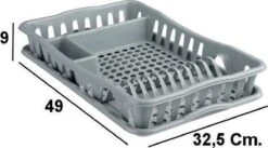 Merkloos Decopatent® Afdruiprek Voor Afwas - Afdruiprekje Met Lekbak - Kunststof Afdruipmat - Afwassen Borden & Bestek - 32.5x49x9 - Grijs 12 Merkloos Decopatent® Afdruiprek Voor Afwas - Afdruiprekje Met Lekbak - Kunststof Afdruipmat - Afwassen Borden & Bestek - 32.5x49x9 - Grijs -Dagelijkse Benodigdheden Verkoop 1200x668 1