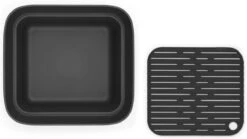 Brabantia SinkSide Afwasbak Vierkant - Met Afdruipschaal - Dark Grey -Dagelijkse Benodigdheden Verkoop 1200x675 1