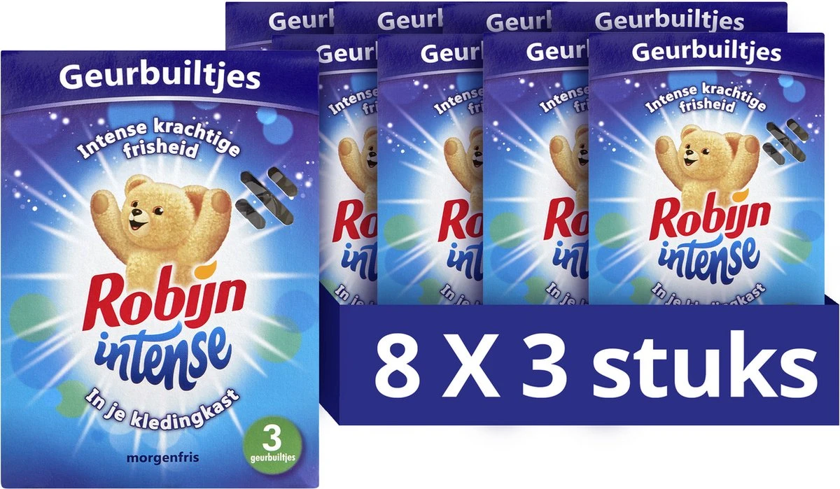 Robijn Intense Geurbuiltjes - 8 X 3 Stuks - Voordeelverpakking 1 Robijn Intense Geurbuiltjes - 8 X 3 Stuks - Voordeelverpakking