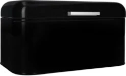 QUVIO Broodtrommel - Brooddoos - Brood Bewaren - Vershouddoos Voor Brood - Brooddoos - Klepdeksel - Scharnierdeksel - Zwart - Ijzer - 9,5 Liter Inhoud - 20 X 30 X 16 Cm -Dagelijkse Benodigdheden Verkoop 1200x726 5