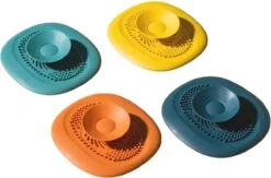 Luxe Doucheputje Afvoer Plug Zeef Stopper Stop - Universele Haarfilter Haarvanger Gootsteenstop Afvoerstop Onderdeel Afvoerputje Stopper Putje Rooster Voor Wastafel Gootsteen Spoelbak Bad Douchebak Keuken Wasbak Badkuip Aanrecht - Siliconen - Geel -Dagelijkse Benodigdheden Verkoop 1200x792 1