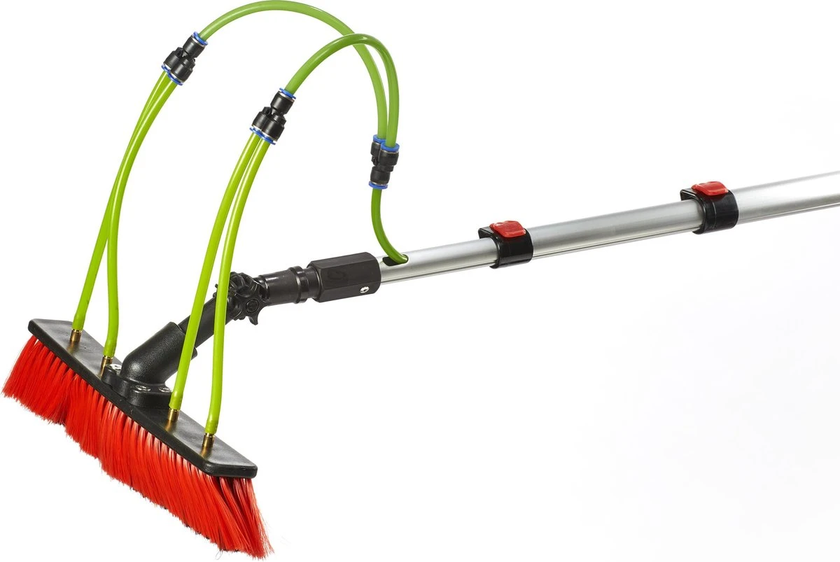 Aqua2Go Telescoopsteel 7,2 Meter - Lichtgewicht Aluminium - 40 Cm. Borstel - Ramen Wassen - Zonnepanelen 2 Aqua2Go Telescoopsteel 7,2 Meter - Lichtgewicht Aluminium - 40 Cm. Borstel - Ramen Wassen - Zonnepanelen - Afbeelding 2