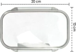 Homra Lunchbox STAQS Grey - Bento Box - 2 Laags Broodtrommel - 3 Compartimenten - Grijs - Lunch To Go - Duurzaam Kunststof - BPA Vrij - 3 Vaks Lunchtrommel Voor Volwassenen - Inclusief Bestek - Magnetron, Diepvries, Vaatwasser Bestendig - Vers Houden -Dagelijkse Benodigdheden Verkoop 1200x818 4