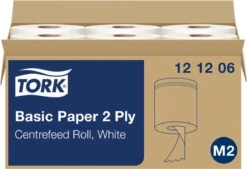 Poetsrol Tork M2 121206 2-laags - 20cm X 160m - 6 Rollen