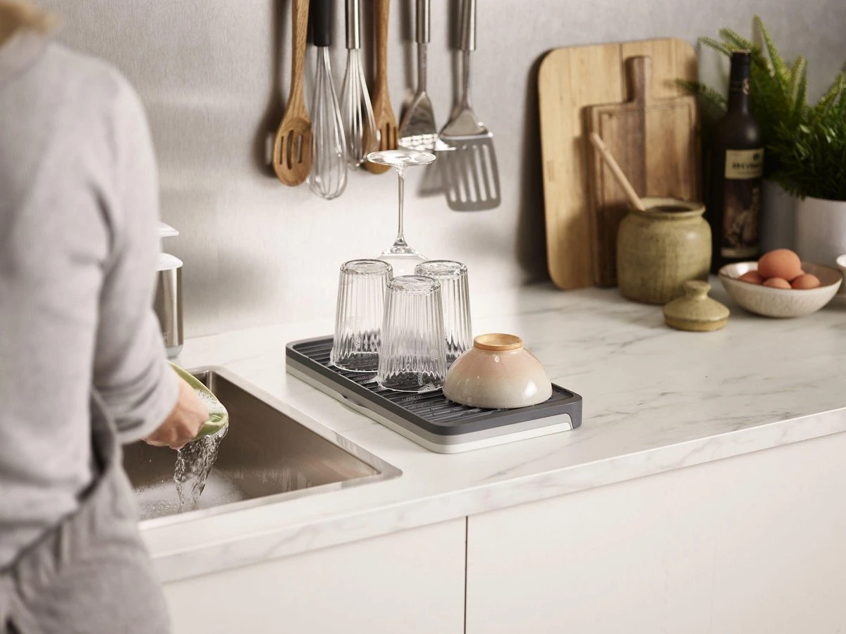 Joseph Joseph - Tier - Afdruipmat - Uitschuifbaar - Grijs 10 Joseph Joseph - Tier - Afdruipmat - Uitschuifbaar - Grijs - Afbeelding 10