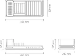 Brabantia SinkSide Afdruiprek Compact - Mid Grey -Dagelijkse Benodigdheden Verkoop 1200x906