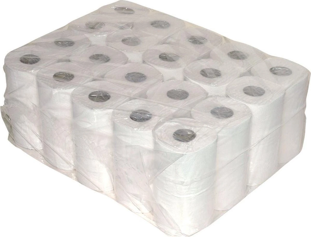 Toilet/WC Papier 2-laags - Recycled - Wit - 10 X 4 Rollen 1 Toilet/WC Papier 2-laags - Recycled - Wit - 10 X 4 Rollen