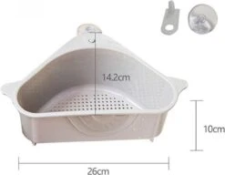 Merkloos Gootsteenorganiser Grijs - Sponshouder - Aanrecht Organiser - Vaatdoek Houder - Gootsteen Organiser - Gootsteen Bakje - Gootsteen Organiser- Gootsteenorganiser - Gootsteen Houder - Gootsteenzeef -Dagelijkse Benodigdheden Verkoop 1200x932