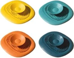 Luxe Doucheputje Afvoer Plug Zeef Stopper Stop - Universele Haarfilter Haarvanger Gootsteenstop Afvoerstop Onderdeel Afvoerputje Stopper Putje Rooster Voor Wastafel Gootsteen Spoelbak Bad Douchebak Keuken Wasbak Badkuip Aanrecht - Siliconen - Geel -Dagelijkse Benodigdheden Verkoop 1200x938