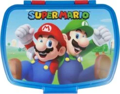 Mickey Mouse Super Mario Broodtrommel - 17x14 Cm - Brooddoos - Sandwich Box