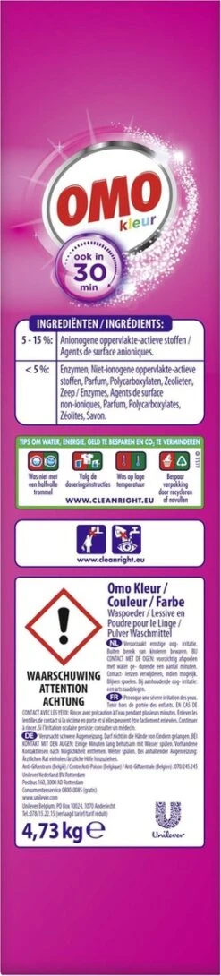 Omo Kleur XXL Waspoeder Voor De Gekleurde Was - 80 Wasbeurten -Dagelijkse Benodigdheden Verkoop 272x1200 1
