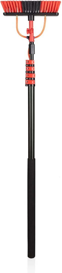 Umuzi Cleaning Telescopische Waterborstel - Uitschuifbare Schrobborstel Voor Ramen, Gevel En Huis - 1,3 Tot 4,6 Meter - Reiniger Met 4 Uitschuifbare Delen - Zeepdispenser Met Doseerknop -Dagelijkse Benodigdheden Verkoop 273x1200 1