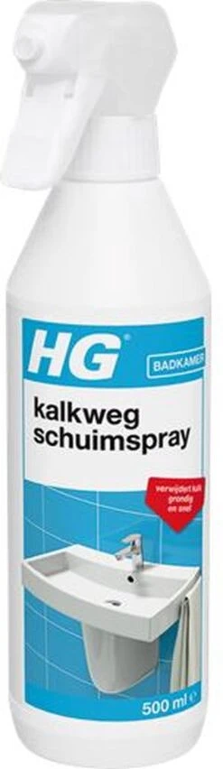 HG Kalkweg Schuimspray - 500ml - 100% Glans - Verwijdert En Voorkomt Kalk - Biologisch Afbreekbaar -Dagelijkse Benodigdheden Verkoop 348x1200 1