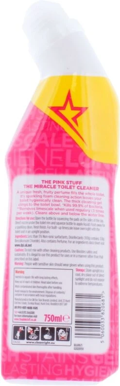 The Pink Stuff The Miracle Toilet Cleaner - Toiletreiniger - 750ml 10 The Pink Stuff The Miracle Toilet Cleaner - Toiletreiniger - 750ml -Dagelijkse Benodigdheden Verkoop 375x1200