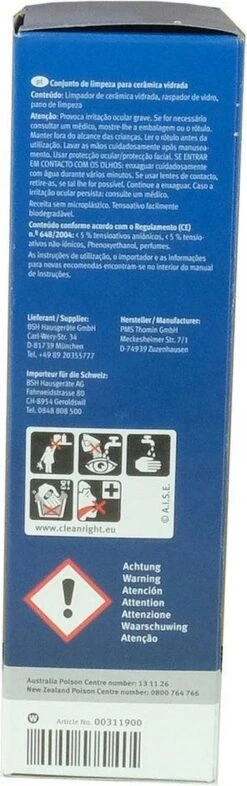 Bosch / Siemens Kookplaat Onderhoudsset - Onderhoudsset Voor Keramische Oppervlakken -Dagelijkse Benodigdheden Verkoop 377x1200 2