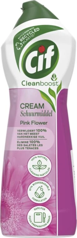 Cif CleanBoost Cream Pink Schuurmiddel - 8 X 750 Ml - Voordeelverpakking 15 Cif CleanBoost Cream Pink Schuurmiddel - 8 X 750 Ml - Voordeelverpakking -Dagelijkse Benodigdheden Verkoop 390x1200 2